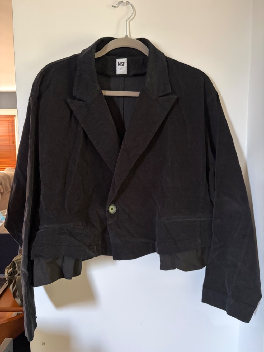 NSF Crop Black Blazer